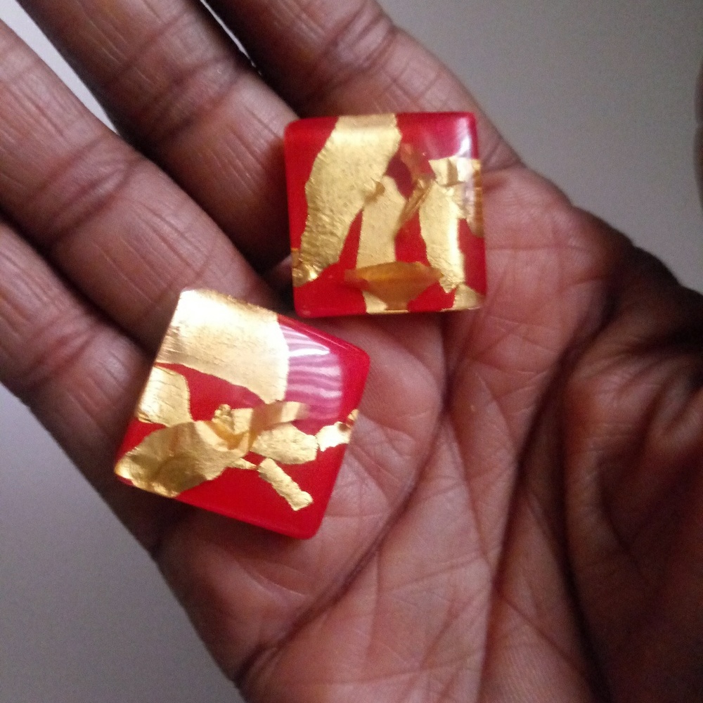 Vintage Resin Earrings